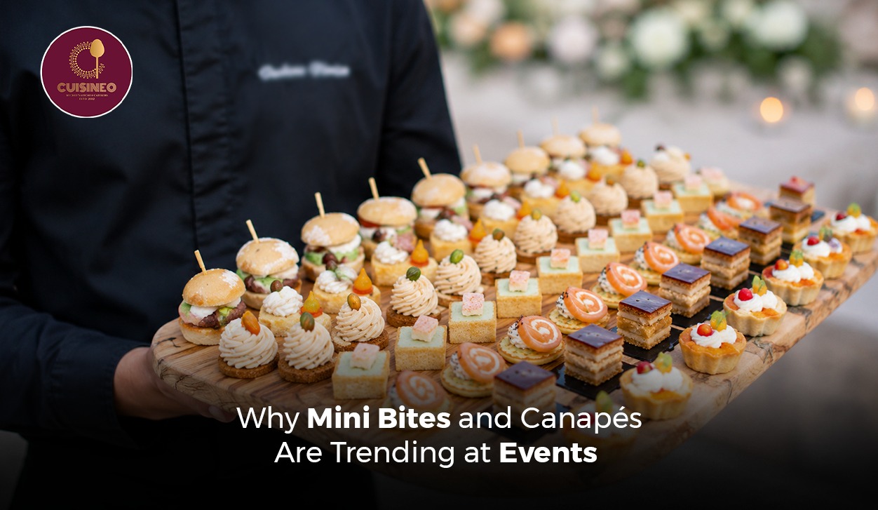 Why Mini bites and Canapes are trending at events
