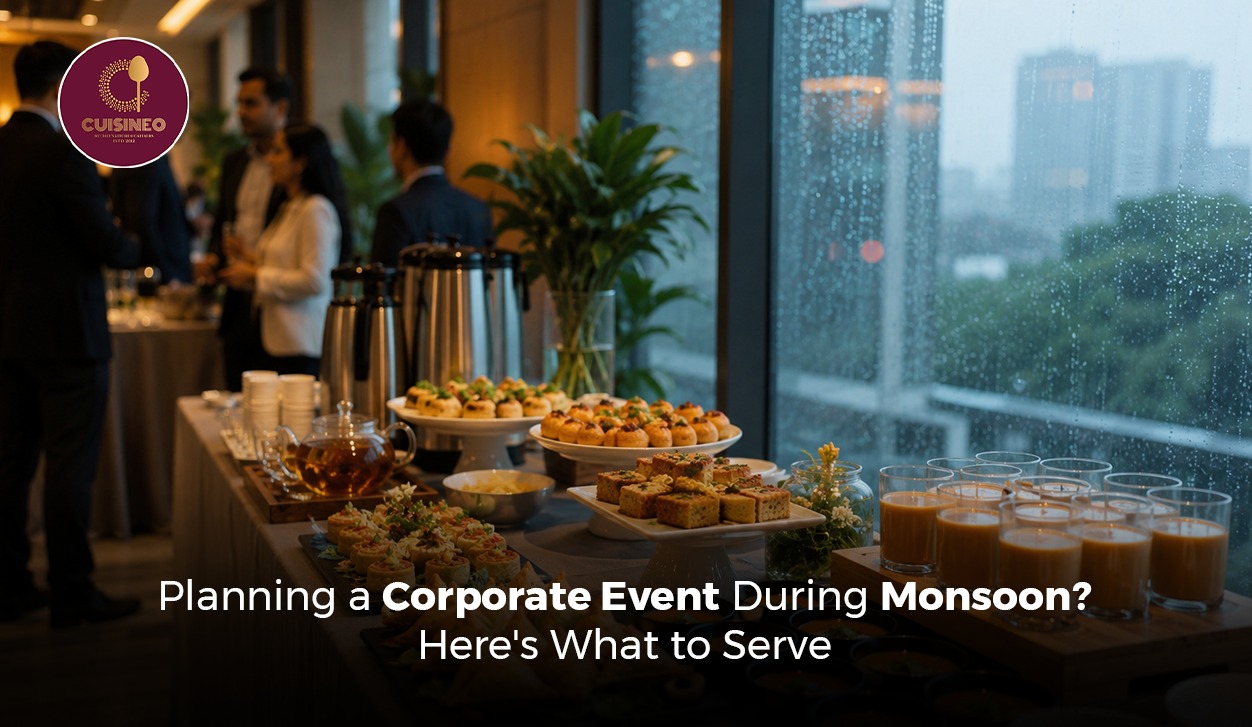 Planning a Corporate Event During Monsoon? Here’s What to Serve
